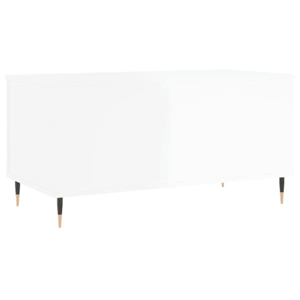 vidaXL sofabord 90x44,5x45 cm konstrueret træ hvid højglans