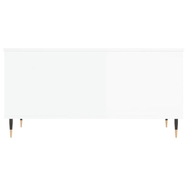 vidaXL sofabord 90x44,5x45 cm konstrueret træ hvid højglans