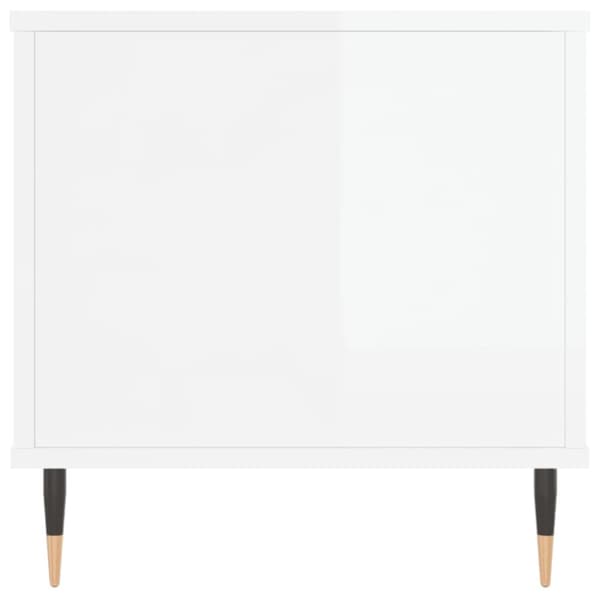 vidaXL sofabord 90x44,5x45 cm konstrueret træ hvid højglans