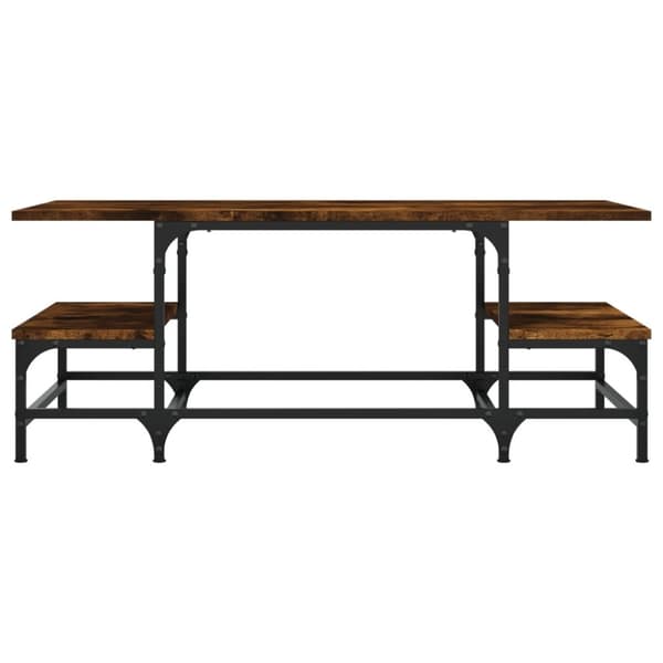 vidaXL sofabord 100x50,5x40 cm konstrueret træ røget egetræsfarve