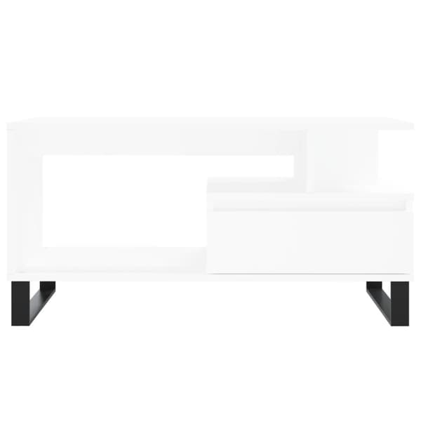 vidaXL sofabord 90x49x45 cm konstrueret træ hvid