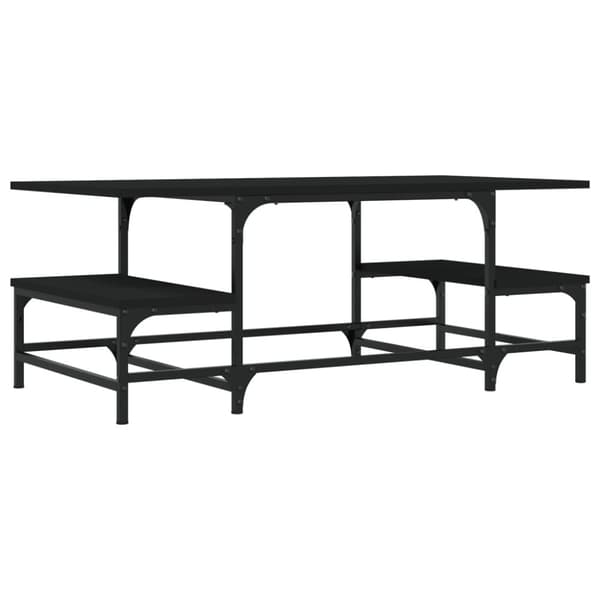 vidaXL sofabord 100x50,5x40 cm konstrueret træ sort