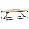 Miniatyrbillede 3 af 9: vidaXL sofabord 100x50x35 cm konstrueret træ sonoma-eg