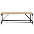Miniatyrbillede 4 af 9: vidaXL sofabord 100x50x35 cm konstrueret træ sonoma-eg