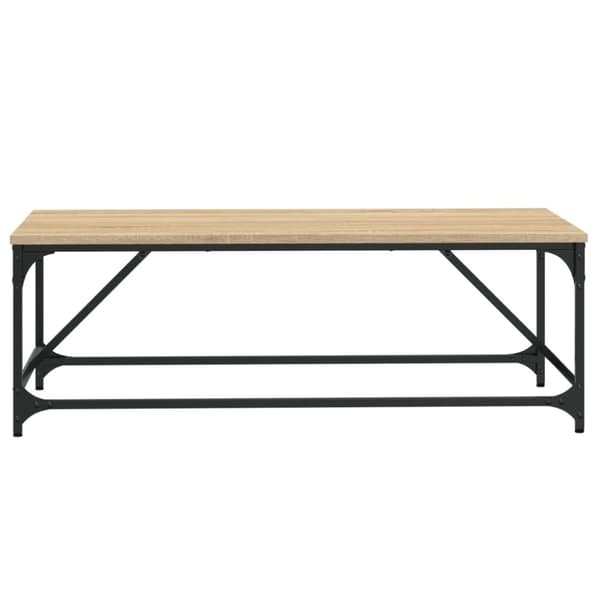 vidaXL sofabord 100x50x35 cm konstrueret træ sonoma-eg