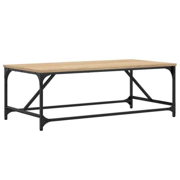vidaXL sofabord 100x50x35 cm konstrueret træ sonoma-eg