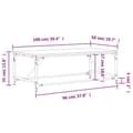Miniatyrbillede 9 af 9: vidaXL sofabord 100x50x35 cm konstrueret træ sonoma-eg