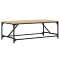 Miniatyrbillede 1 af 9: vidaXL sofabord 100x50x35 cm konstrueret træ sonoma-eg