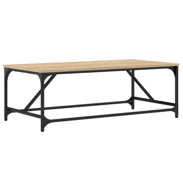 vidaXL sofabord 100x50x35 cm konstrueret træ sonoma-eg