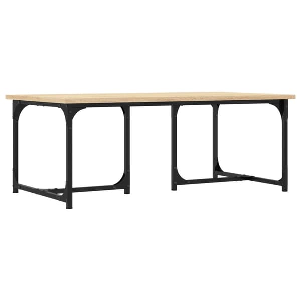 vidaXL sofabord 90x50x35 cm konstrueret træ sonoma-eg