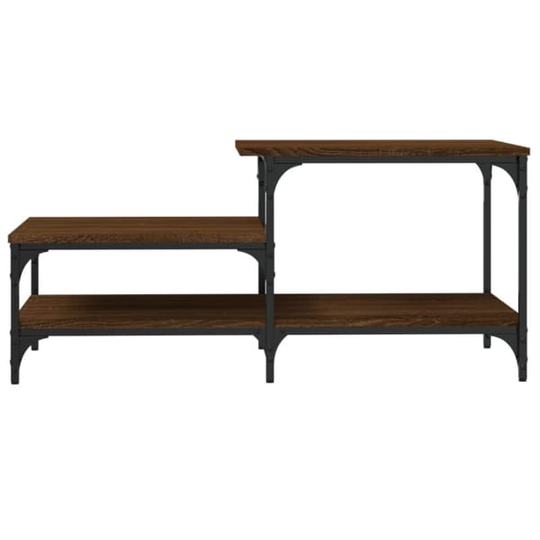 vidaXL sofabord 100x50,5x45 cm konstrueret træ brun egetræsfarve