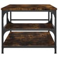 Miniatyrbillede 5 af 9: vidaXL sofabord 90x49x40 cm konstrueret træ røget egetræsfarve