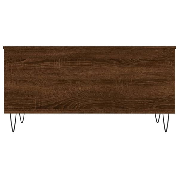 vidaXL Sohvapöytä ruskea tammi 90x44,5x45 cm tekninen puu