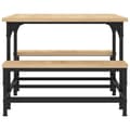 Miniatyrbillede 5 af 9: vidaXL sofabord 100x50,5x40 cm konstrueret træ sonoma-eg