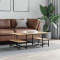 Miniatyrbillede 2 af 9: vidaXL sofabord 100x50,5x40 cm konstrueret træ sonoma-eg