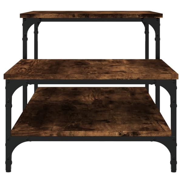 vidaXL sofabord 100x50,5x45 cm konstrueret træ røget egetræsfarve