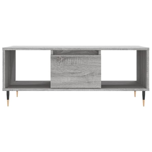 vidaXL sofabord 90x50x36,5 cm konstrueret træ grå sonoma-eg