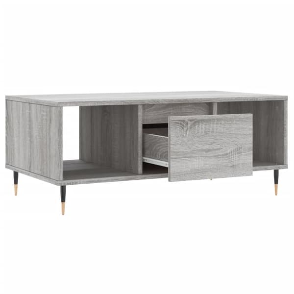 vidaXL sofabord 90x50x36,5 cm konstrueret træ grå sonoma-eg