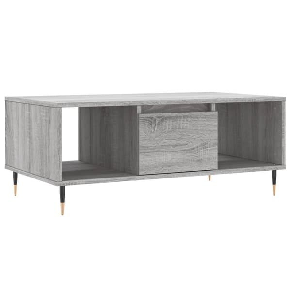 vidaXL sofabord 90x50x36,5 cm konstrueret træ grå sonoma-eg