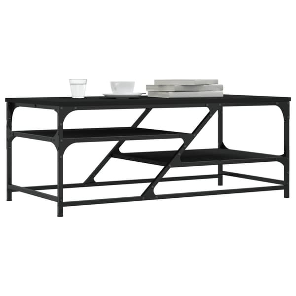 vidaXL sofabord 100x49x40 cm konstrueret træ sort