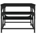 Miniatyrbillede 5 af 9: vidaXL sofabord 100x49x40 cm konstrueret træ sort