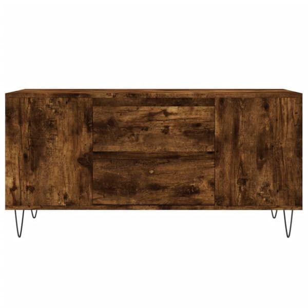 vidaXL sofabord 102x44,5x50 cm konstrueret træ røget egetræsfarve