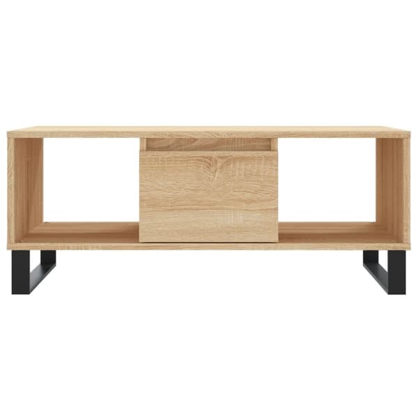vidaXL Sohvapöytä Sonoma-tammi 90x50x36,5 cm tekninen puu