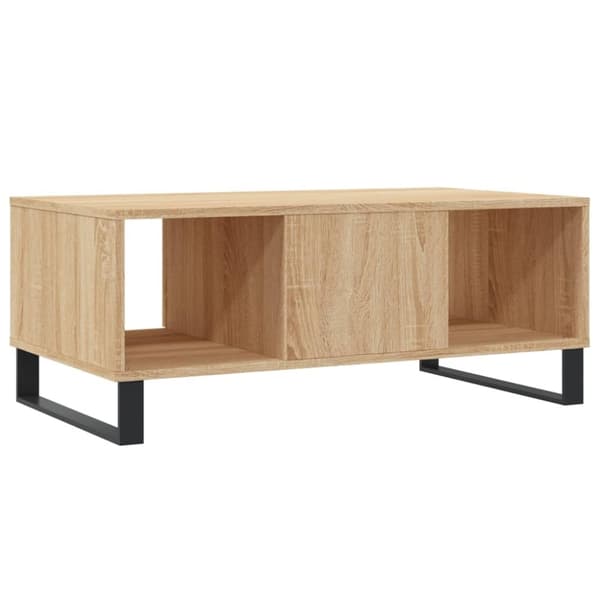 vidaXL Sohvapöytä Sonoma-tammi 90x50x36,5 cm tekninen puu