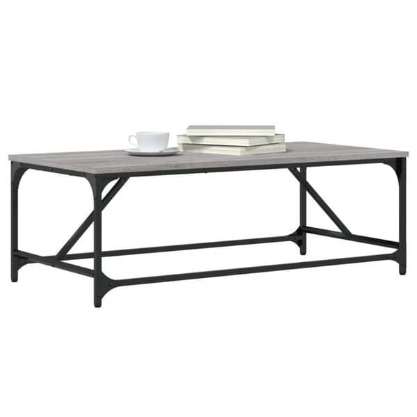 vidaXL Salongbord grå sonoma 100x50x35 cm konstruert tre