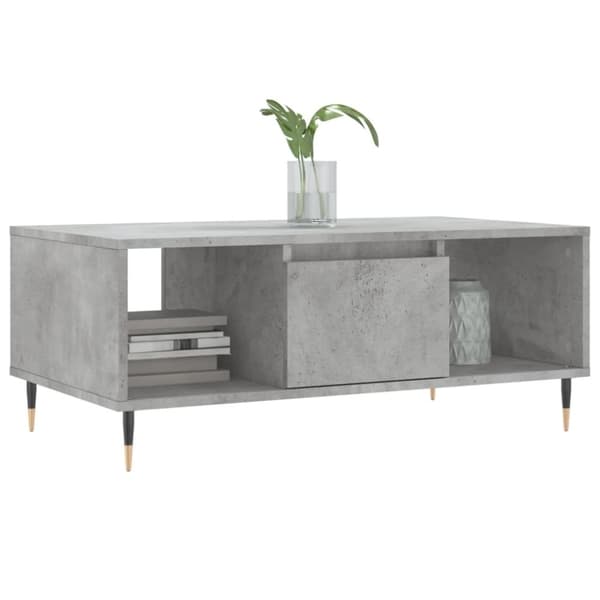 vidaXL Soffbord betonggrå 90x50x36,5 cm konstruerat trä