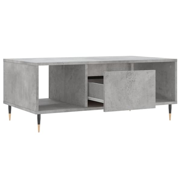 vidaXL Soffbord betonggrå 90x50x36,5 cm konstruerat trä