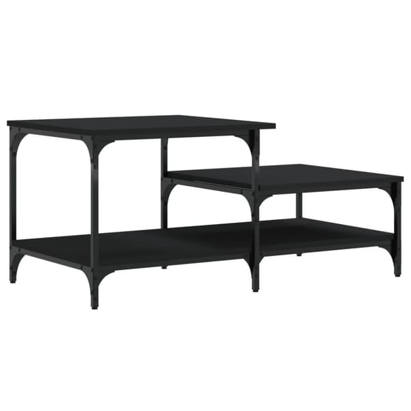 vidaXL sofabord 100x50,5x45 cm konstrueret træ sort