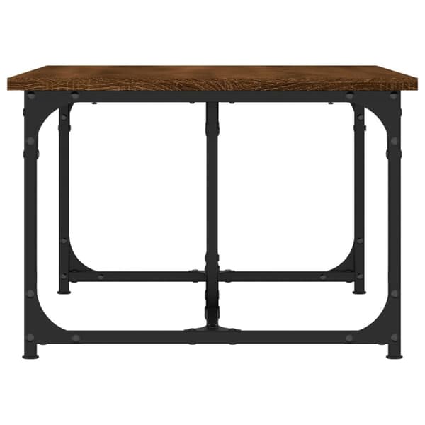 vidaXL sofabord 90x50x35 cm konstrueret træ brun egetræsfarve