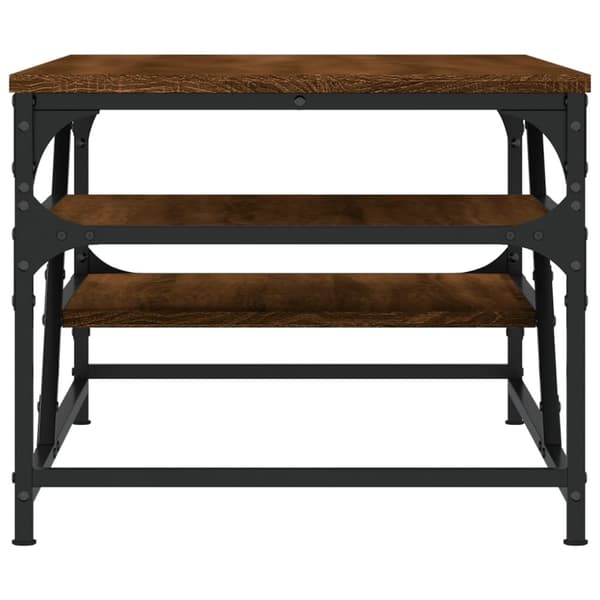 vidaXL Sohvapöytä ruskea tammi 100x49x40 cm tekninen puu