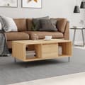 Miniatyrbillede 2 af 11: vidaXL sofabord 90x50x36,5 cm konstrueret træ sonoma-eg