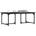 Miniatyrbillede 3 af 8: vidaXL sofabord 90x50x35 cm konstrueret træ sort