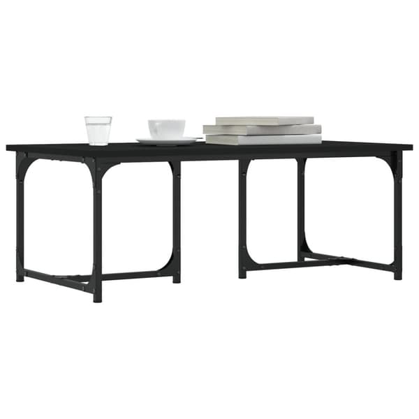 vidaXL sofabord 90x50x35 cm konstrueret træ sort