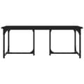 Miniatyrbillede 4 af 8: vidaXL sofabord 90x50x35 cm konstrueret træ sort