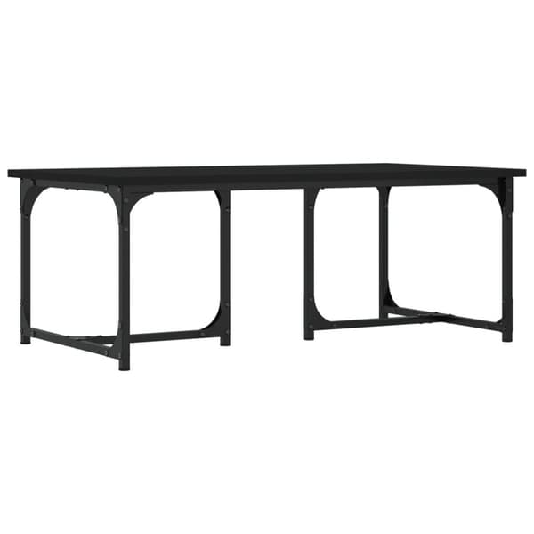 vidaXL sofabord 90x50x35 cm konstrueret træ sort