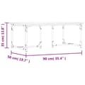 Miniatyrbillede 8 af 8: vidaXL sofabord 90x50x35 cm konstrueret træ sort