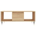 Miniatyrbilde 4 av 11: vidaXL Salongbord sonoma eik 90x50x36,5 cm konstruert tre