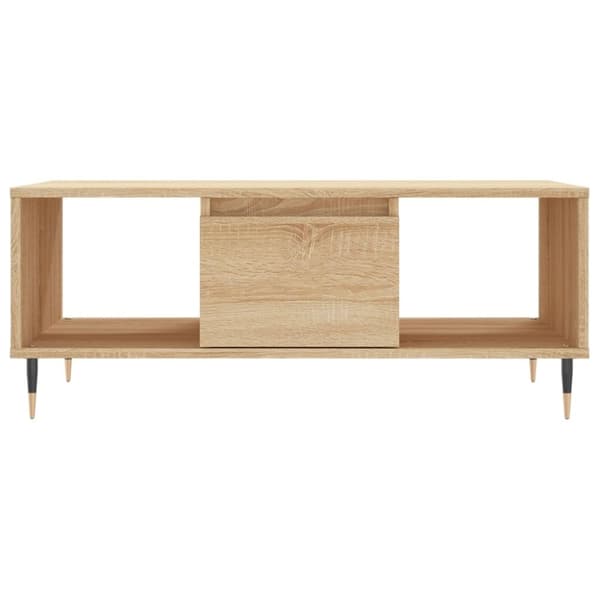 vidaXL Salongbord sonoma eik 90x50x36,5 cm konstruert tre