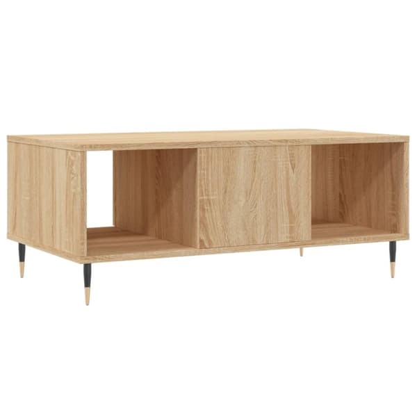 vidaXL Salongbord sonoma eik 90x50x36,5 cm konstruert tre
