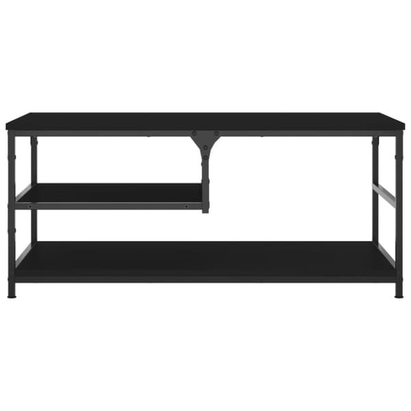 vidaXL Salongbord svart 90x49x40 cm konstruert tre