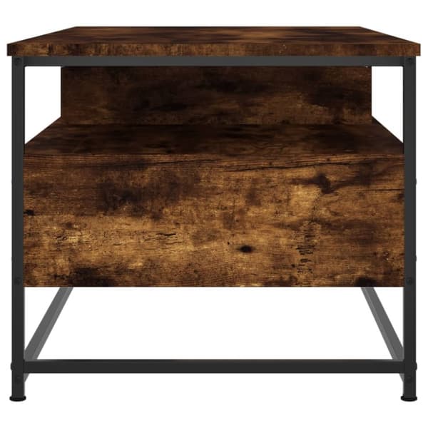 vidaXL Soffbord rökfärgad ek 100x51x45 cm konstruerat trä