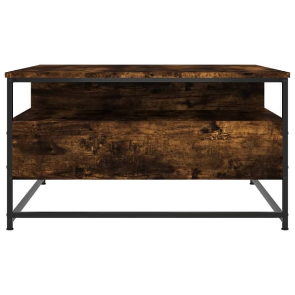 vidaXL sofabord 80x80x45 cm konstrueret træ røget egetræsfarve