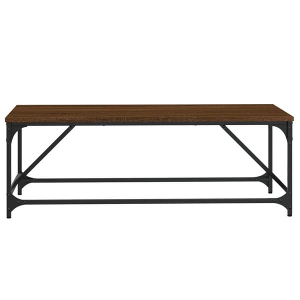 vidaXL sofabord 100x50x35 cm konstrueret træ brun egetræsfarve