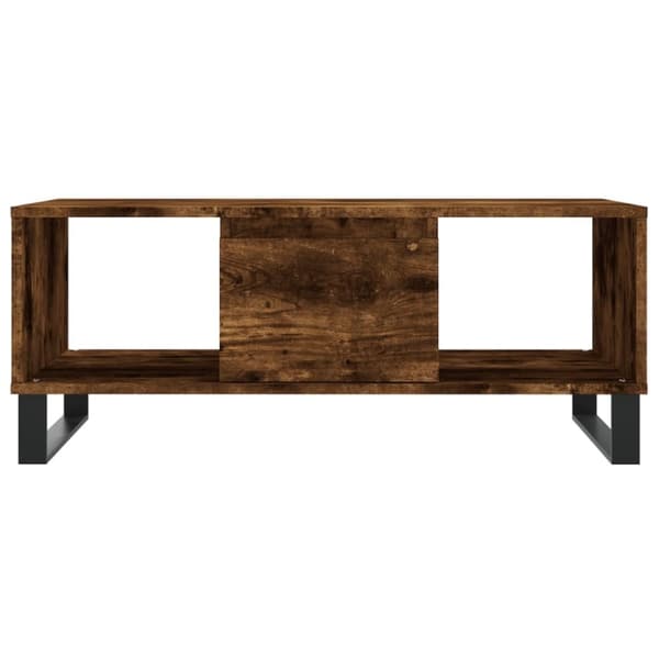 vidaXL sofabord 90x50x36,5 cm konstrueret træ røget egetræsfarve