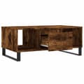 Miniatyrbillede 6 af 11: vidaXL sofabord 90x50x36,5 cm konstrueret træ røget egetræsfarve