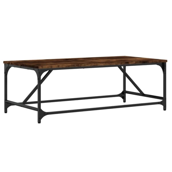 vidaXL sofabord 100x50x35 cm konstrueret træ røget egetræsfarve